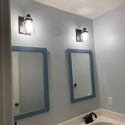 Vanity lights installation